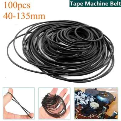 100pcs Universal 40-135mm Mix Cassette Tape Machine Belt For Recorder DVD drive - Image 1 of 4