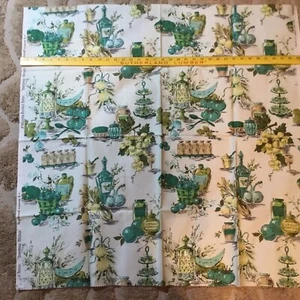NEW Vintage Waver.y Combed Cotton Fabric “Grandma’s Kitchen”36" Wide 35” Long - Picture 1 of 11