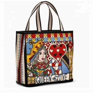 Brighton Fashionista Queen Of Love Tote Bag Multi Women's Size OS - Picture 1 of 6