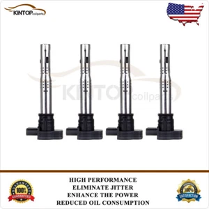 4 Pcs Ignition Coil For Audi A3 2004-2013 2.0L A4 1.8L A5 Q5 Q3 TT RS5 RS4 - Picture 1 of 14