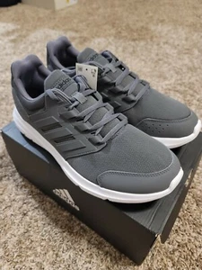MEN'S ADIDAS F36162 CLOUDFOAM GALAXY 4 M DARK GREY/WHITE RUNNING SHOES Size 10 - Picture 1 of 9