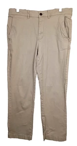 LL Bean Men's Khaki Chino Pants 34 X 30 ItemID 503736 Flat Front Casual Business - Picture 1 of 8