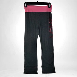 Derek Heart Girls Sweat Pants Bling “Love” Size M 10-12 - Picture 1 of 9