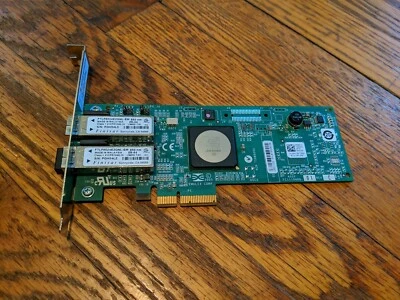  Emulex LPE11002 4Gb HBA FC PCI-e Dual Port Fiber Card Dell KN139 LPE11002-E - Image 1 of 4