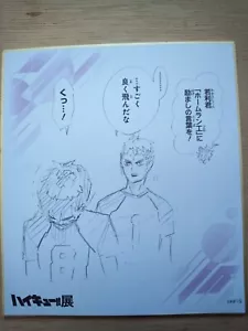 Haikyuu!! Wakatoshi Shikishi HECHO EN JAPÓN De Japón Japonés - Imagen 1 de 2