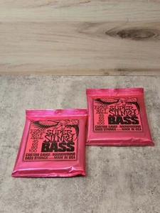 2 CONFEZIONI Ernie Ball 2834 Corde per bassi elettrici super slinky nichel 45-100 - Foto 1 di 1