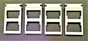 Guess Who Game 4 White Plastic Card Holder Frames Replacement Pieces Parts