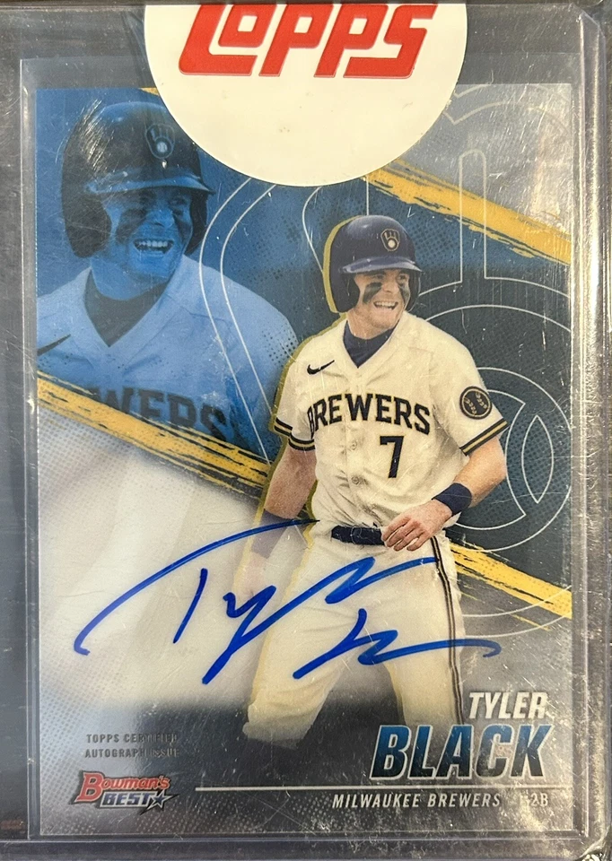 2022 Bowman’s Best Tyler Black AUTO Rookie Autograph RC Brewers - Image 1 of 1