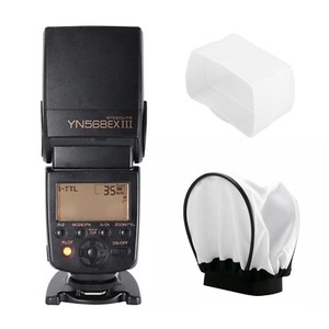 YONGNUO YN568EX III N Flash Speedlight TTL High Speed For Nikon with Diffusers