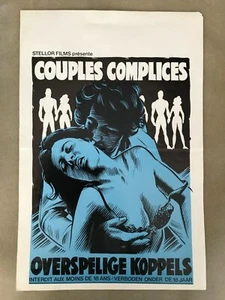 1977 Sexploitation French Film Movie Poster ”COUPLES COMPLICES” CHEATING COUPLE - Picture 1 of 6