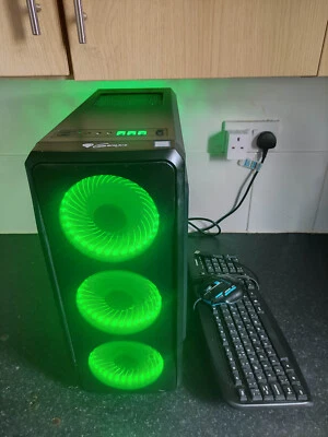 Gaming PC GTX 1060 6GB  i5-7400 16GB RAM 1 TB HDD Keyboard and Mouse #4 - Image 1 of 4
