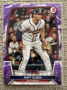 2023 Bowman - Purple Pattern #4 Matt Olson /199