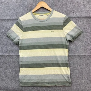 Marcs T-Shirt Mens S Small Striped Green Short Sleeve Cotton Crew Neck 22535 - Picture 1 of 9