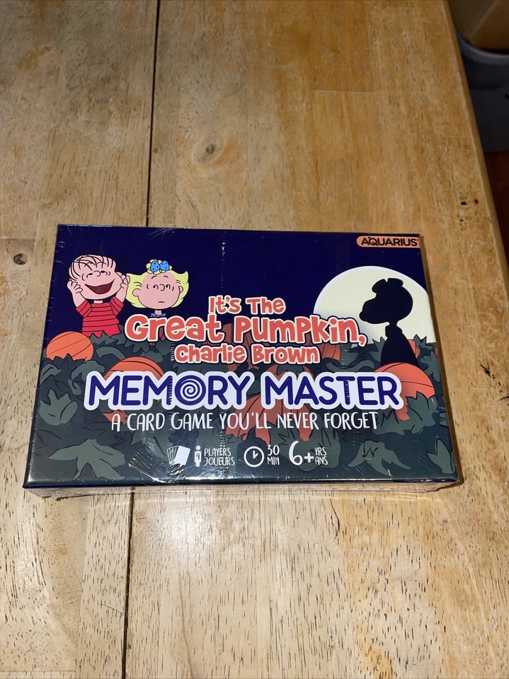 It's The Great Pumpkin Charlie Brown Memory Master Card Game Aquarius Peanuts