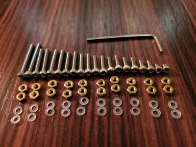 Stainless steel / Brass Headshell Cartridge Mounting Screws 61 Pc Set Turntable - Image 1 of 4