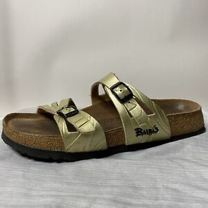 Birki's Birkenstock Granada Gold Sandals Slides Comfort Women's 38 US 7 Narrow