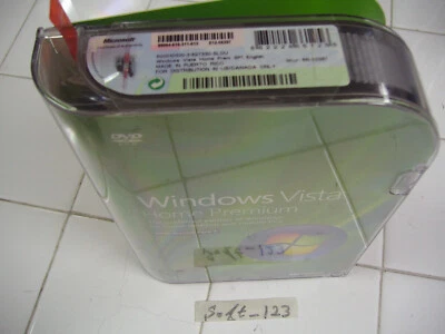 Microsoft Windows Vista Home Premium Full w/SP1 MS WIN 32 Bit DVD =NEW SEALED= - Image 1 of 4
