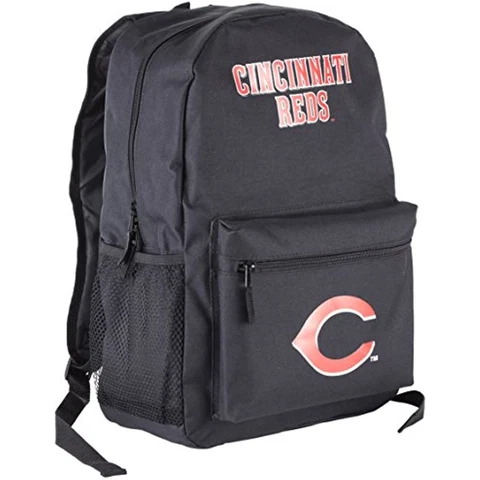 MLB Cincinnati Reds Sprint Backpack, 18-Inch, Black/Black Cover