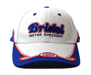 Bristol Motor Speedway Racing SMI White & Blue Cap Hat - Picture 1 of 10