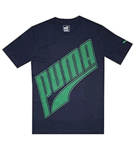 New With Tags PUMA Men Tilted Formstripe SS Big Logo Cotton Tee T-Shirt M L - Picture 1 of 3