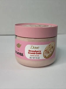 Dove X Crumbl Body Scrub Strawberry Crumb Cake NEW 15oz - Picture 1 of 4