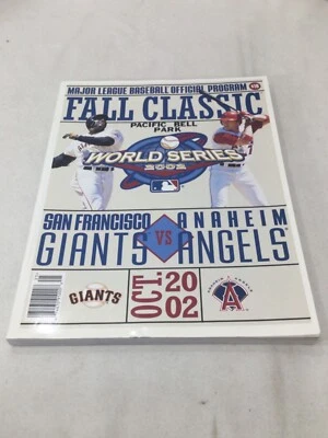 2002 World Series Program Magazine Display San Francisco Gaints / Anaheim Angels - Image 1 of 4