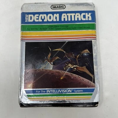 Intellivision Imagic Demon Attack Used Vintage 1982 Video Game w/ Manual - Image 1 of 4
