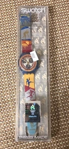 Cronógrafo muestra edición especial de los Juegos Olímpicos de Atlanta 1996 hecho en Suiza etiquetas de caja originales - Imagen 1 de 9