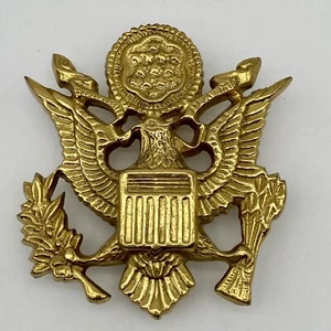 Solid Brass US Army Door Knocker Eagle 13 Stars Patriotic Phoenix Eagle Vintage - Picture 1 of 11