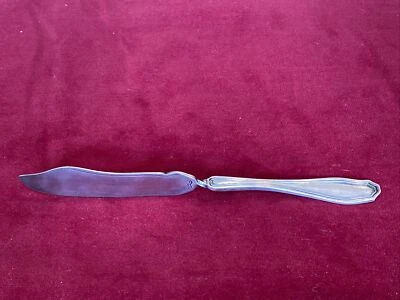1916 1919 CLINTON WM ROGERS MFG CO AA TWISTED HANDLE MASTER BUTTER KNIFE SPREAD - Image 1 of 4