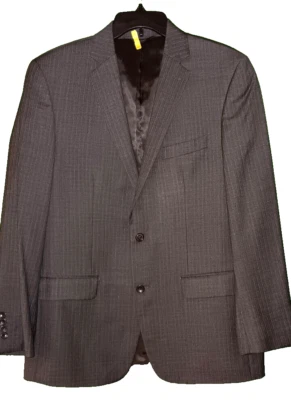 MARK ANTHONY Hombres Gris Dos Botones Lana Traje Blazer Abrigo Deportivo Chaqueta Talla 44R Foto 1 de 4