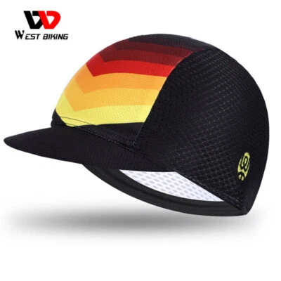 Boné de ciclismo WEST BIKING chapéu de sol esportes ao ar livre boné capacete amarelo - Imagem 1 de 4