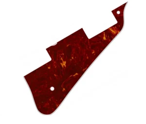Red Tortoise Pickguard 4 Ply for USA Gibson Les Paul Standard Studio Guitar - Foto 1 di 2