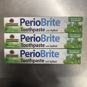 Periobrite Naturally Brightening Toothpaste Cool Mint 4 Oz Pack Of 3 Exp05/27 - Picture 1 of 3