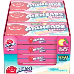 Airheads Gum Raspberry Lemonade 12 Count Per Box (Pack of 12) - Picture 1 of 1