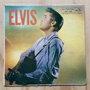 Elvis Presley ELVIS RCA LPM 1382 1956 Rock & Roll Vinyl LP AD BACK G+ - Foto 1 di 4