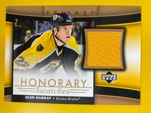 D55848  2005-06 Upper Deck Trilogy Honorary Swatches #HSGM Glen Murray