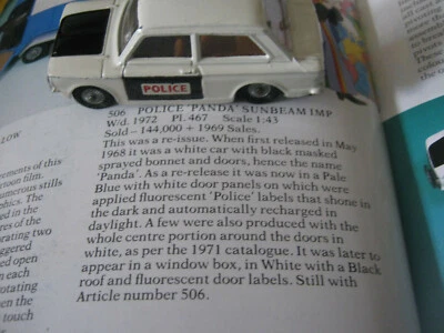CORGI 506 PANDA IMP POLICE CAR 1969-72 NICE ORIGINAL CAR IN NICE ORIGINAL BOX   - Image 1 of 4