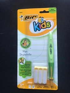 Bolígrafo ergonómico Bic Kids, posición adecuada de los dedos verde nuevo - Imagen 1 de 2