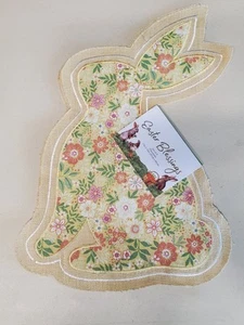Easter Blessings Placemat Set Of 3 NWT 13"x19" Jute,Cotton Handcrafted In India - Picture 1 of 8