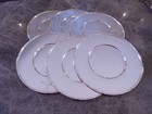Robbe & Berking Französisch Perl Satz 6 Platzteller 30 cm versilbert 90er TOP !