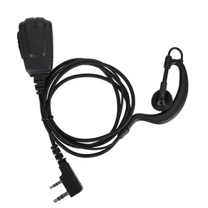 2Pin Wtyczka Głowica Zestaw słuchawkowy Duży przycisk Ptt Walkie Talkie Słuchawki Radio K NTS - Zdjęcie 1 z 9