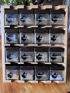 Kamenstein 16 Jar Bamboo spice rack - Picture 1 of 3