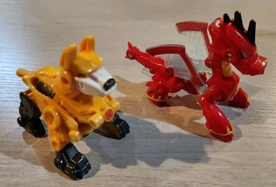 TRANSFORMERS BOTS DE RESCATE MINI-CONS LOTE DE 2 SERVO EL PERRO-BOT Y DRAKE EL DRAGÓN Foto 1 de 4