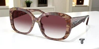 Gafas de sol para mujer COACH HC8363U 57398H Ch564 pétalo tort púrpura grado 56 Foto 1 de 2