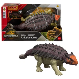 Jurassic World La Rinascita Anchilosauro Ruggito Selvaggio action figure snodata - Foto 1 di 24