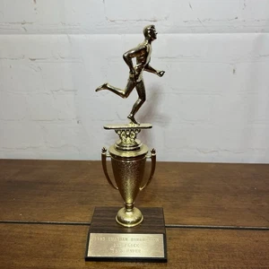 Trofeo de Pista Chatham Cape Cod de Colección Años 80 Metal 9 Pulgadas Base de Madera - Imagen 1 de 11