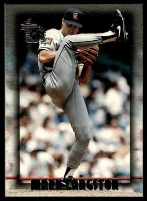1995 Topps Embossed Mark Langston California Angels #122 - Image 1 of 2