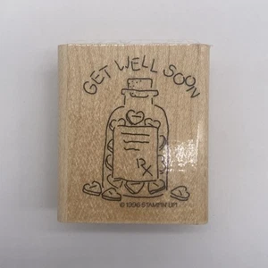 Stampin Up Get Well Soon Rubber Stamp 1996 - Picture 1 of 4