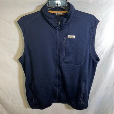 Orvis Fishing Vest Mens Size Medium Navy Blue Outdoors Athleisure Fun - Image 1 of 4
